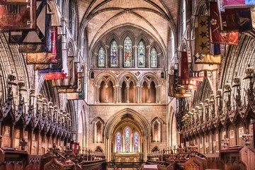 Fototapeta premium View on the main nave of the St. Patrick´s Cathedral of Dublin, Ireland