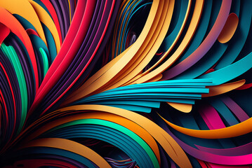 Abstract colorful background with lines, background for design, art projects or presentations