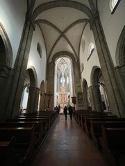 architecture of a beautiful old cathedral with decorative elements