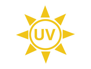 Isolated UV symbol. 