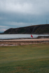 Golf Hole with Coastal View