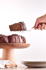 pastel de chocolate