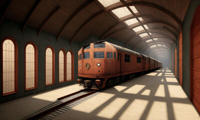 Fototapeta premium train in the station