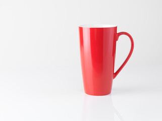 Red tea mug