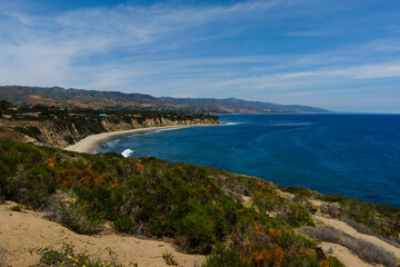 Obraz premium Point Dume, a promontory on the coast of Malibu, California that extends in to the Pacific Ocean with great wildlife