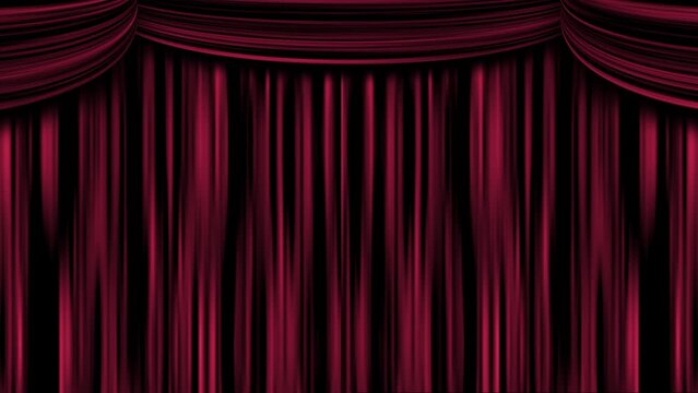 カーテンが閉じる（閉幕）