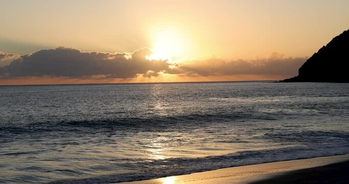 St Maarten island Caribbean sunset ocean. Kingdom of the Netherlands Dutch Caribbean. Christopher Columbus discovered in 1493. Cruise ship vacation destination. Resort, yacht, harbor.