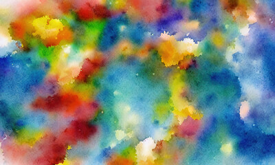Obraz na płótnie Canvas colorful watercolor background spread on paper