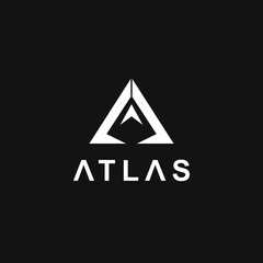Atlas logo modern with triangle (Extended License) RECOMMENDED for unlimited usage.