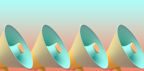 CTA (Call to Action) banner and concept. Pastel Colour Background with copy space.