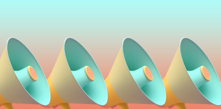 CTA (Call to Action) banner and concept. Pastel Colour Background with copy space.