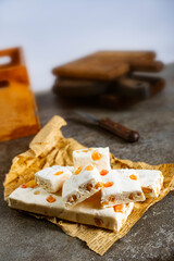 nuga with nuts
