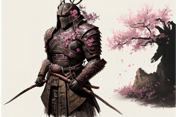 Fototapeta premium Fantasy Soldier Generative AI