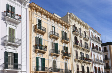 Architecture of Taranto city in Puglia, Italy, Europe