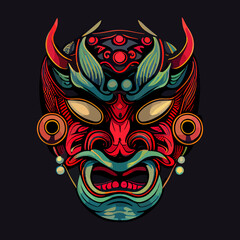 onix mask vector icon illustration