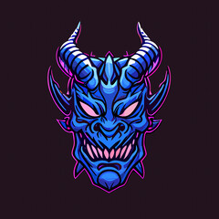 onix mask vector icon illustration