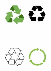 Obraz premium Recycle icons.