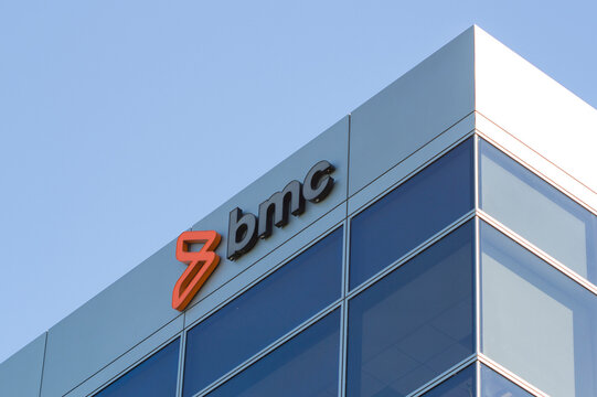 Santa Clara, CA, USA - Feb 11, 2020: BMC logo is seen at BMC Software, Inc.'s Santa Clara office in the Silicon Valley. 