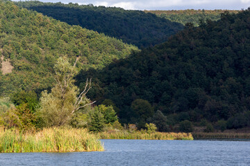 Autumn view of Pchelina Reservoir, Bulgaria