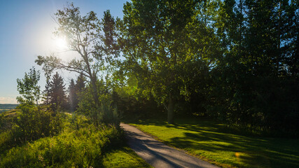 Fototapeta premium Glenmore Park nature sceneries, Calgary, Alberta, Canada