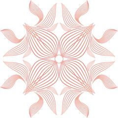 beautiful flower petals, flower line design