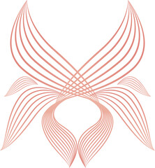 beautiful flower petals, flower line design