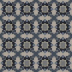beautiful seamless wallpaper with geometry, ai