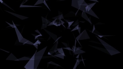 Fototapeta premium Graphic plexus background. Abstract polygonal loop background with connected lines and dots. Molecule structure and communication. Science, medicine, technology concept. Minimalistic geometric pattern