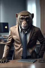 Animal Business Suit Office, Generative AI