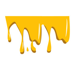 illustration Honey dripped