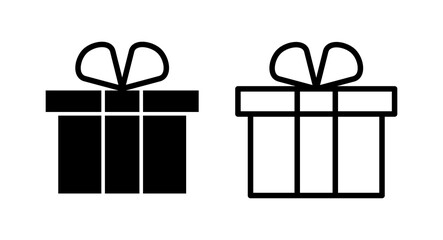 Gift icon vector illustration. gift sign and symbol. birthday gift