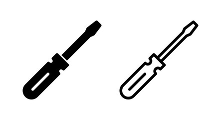 Screwdriver icon vector illustration. tools sign and symbol