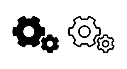 setting Icon vector illustration. Cog settings sign and symbol. Gear Sign