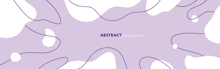 Modern organic background. Abstract elements, wave and dynamic line. Compositions of colored spots. Flat vector illustration