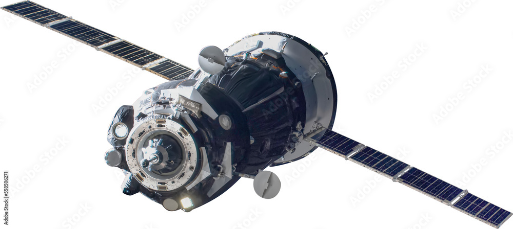 Canvas Prints spaceship isolated png asset. russian spacecraft transparent cut. elements of this image furnished b