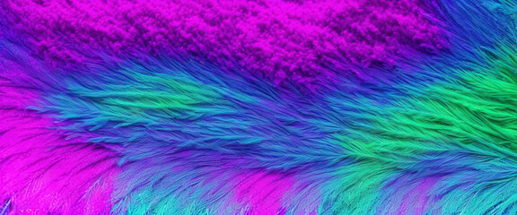 Obraz premium Backgrounds with radiant colored bird feathers