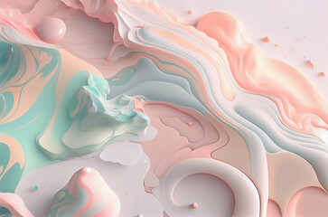 pastel colors, light Japanese design, minimal abstract wallpaper