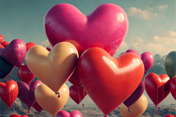 heart shaped balloons