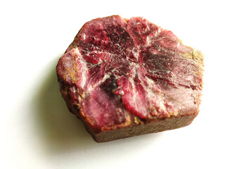 natural mineral rough ruby gemstone crystal background