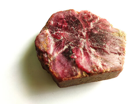 natural mineral rough ruby gemstone crystal background