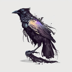 Crow Vector Art AI Generated