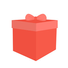 Gift box with ribbon
