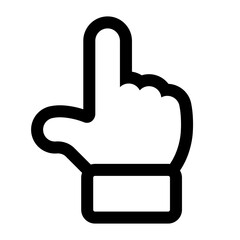 Isolated hand icon clicking. Png transparent background. Finger pointer click isolated.