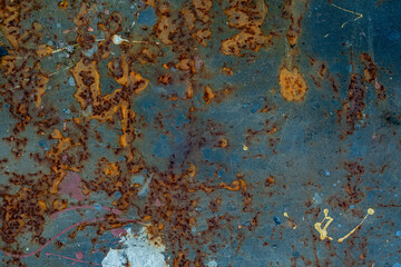 metal texture with scratch and crack, rust wall