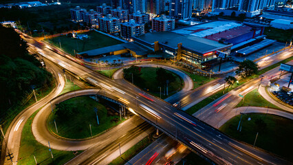 Fototapeta na wymiar Roundabout in Panama City