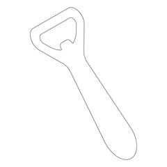 bottle opener icon vector