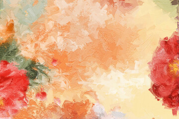 Beautiful abstract peony rose floral illustration