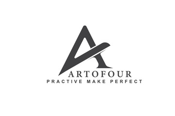 letter a logo design template illustration