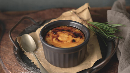 Bowls with Creme brulee