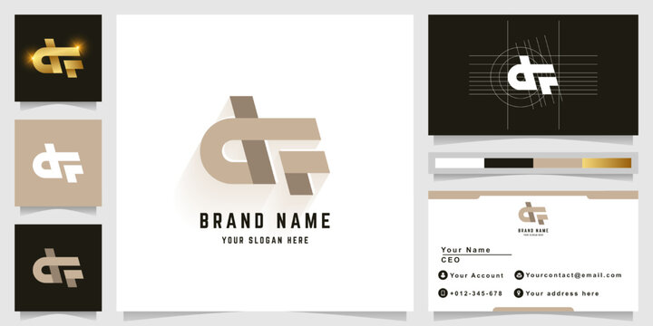 Letter df or Gdf monogram logo